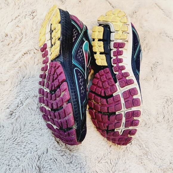 BROOKS GHOST TEAL/PURPLE ATHLETIC SHOES SIZE 8.5 - Picture 9 of 12